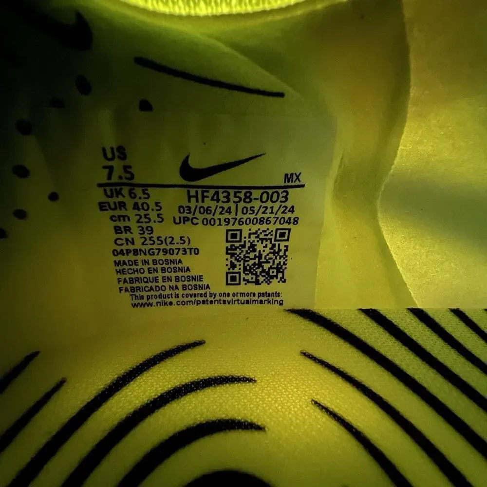 Nike Phantom Luna 2 Elite FG Pack Grey Volt Pack HF4358-003 Men’s Size 7.5 New
